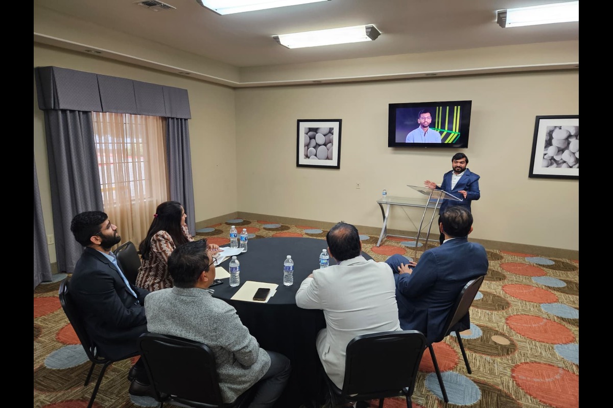 Information Systems Administrator SK showcasing new infrastructure tools at the Annual Meeting